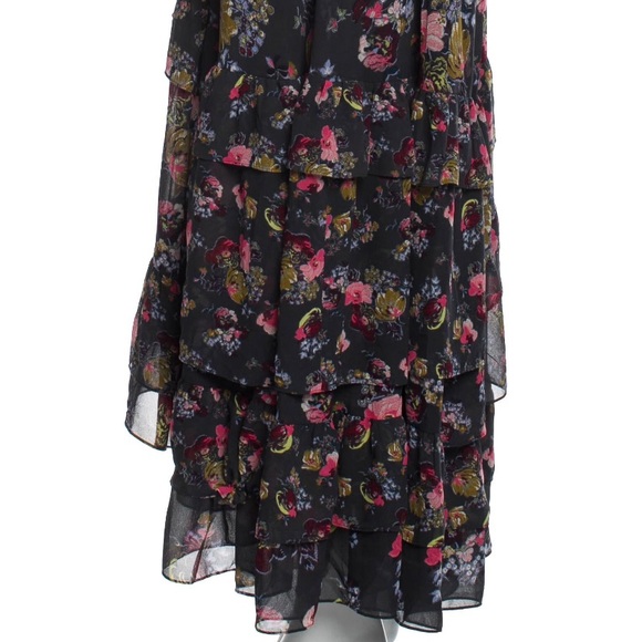 Cinq à Sept Alanis Tired ruffle Silk Dress US6 NWOT - Picture 11 of 14